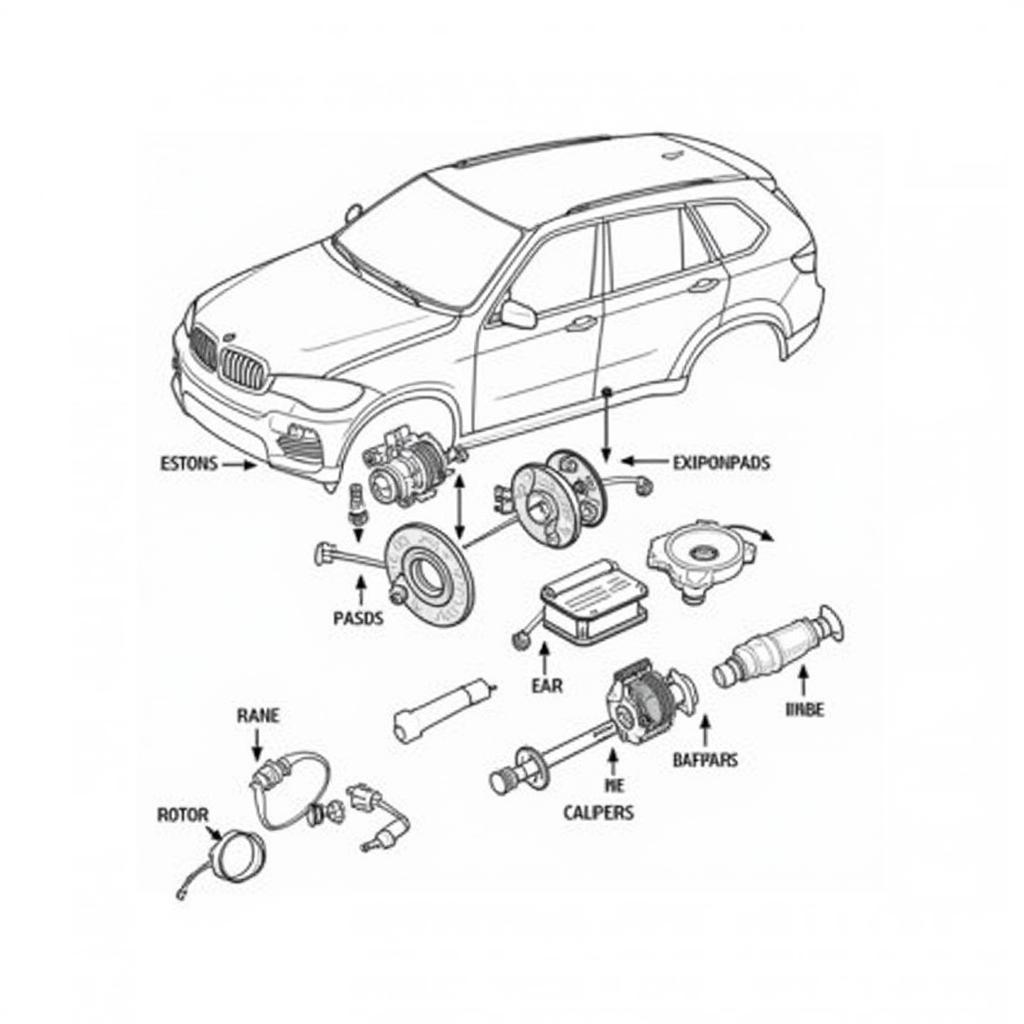 BMW X5 Brake System Diagram