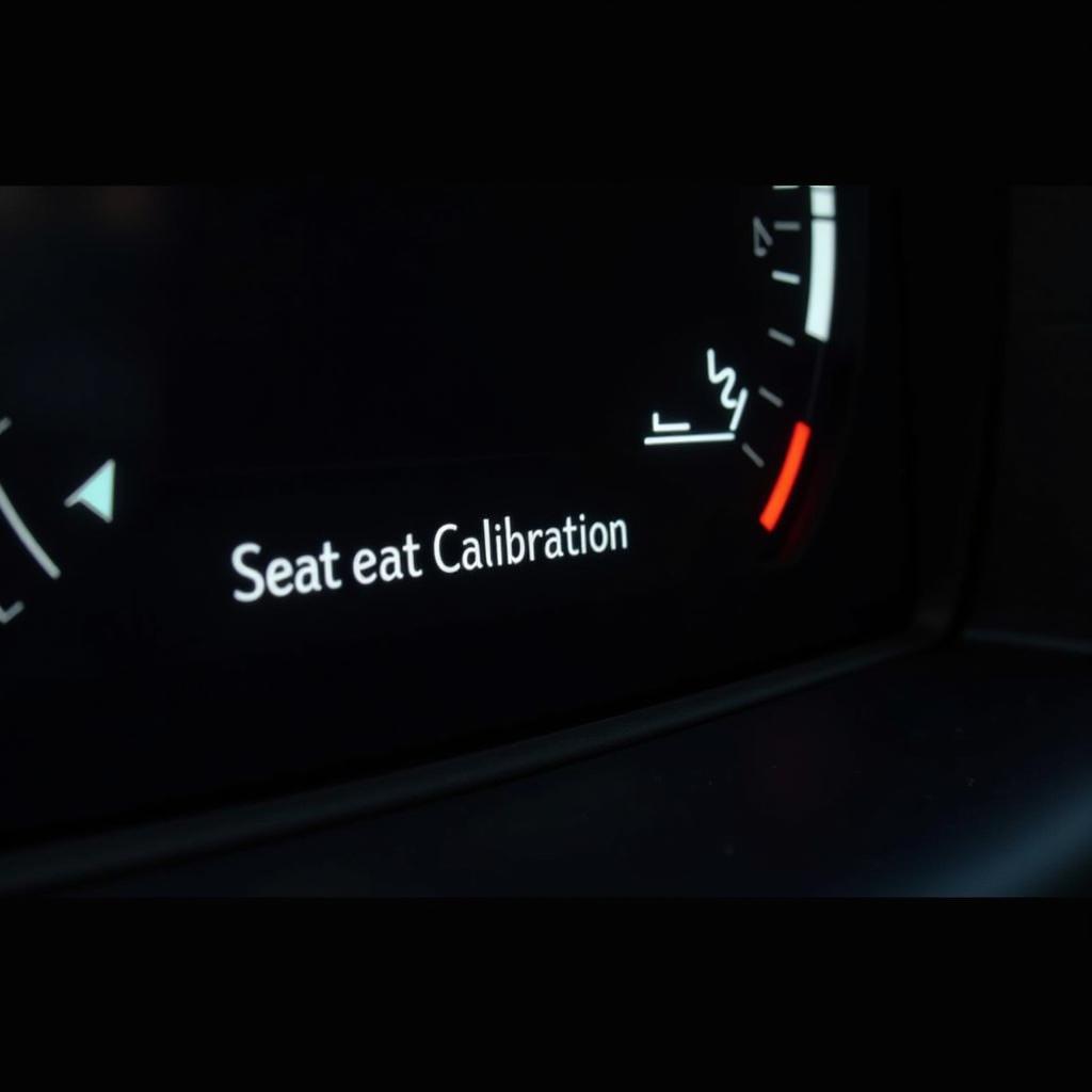 BMW X5 Dashboard Displaying Seat Calibration Warning