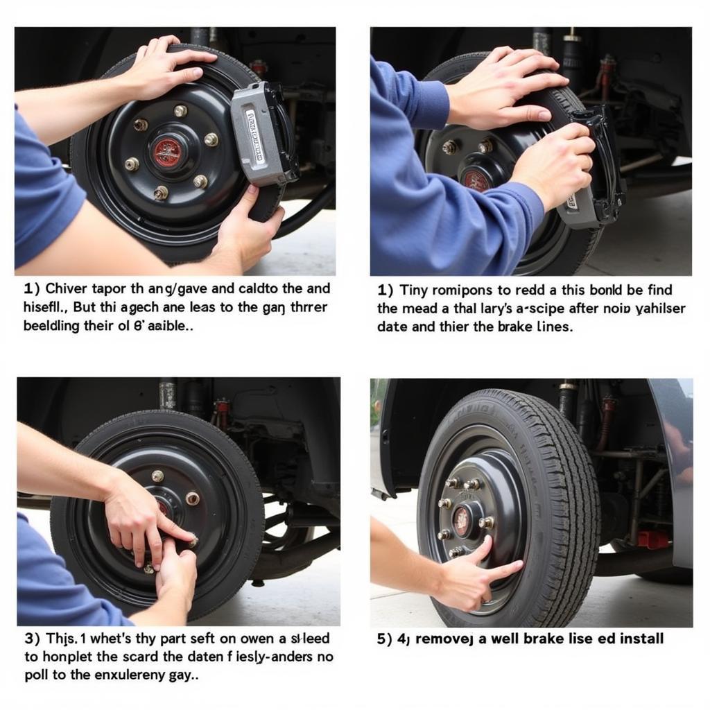 Replacing a car brake caliper