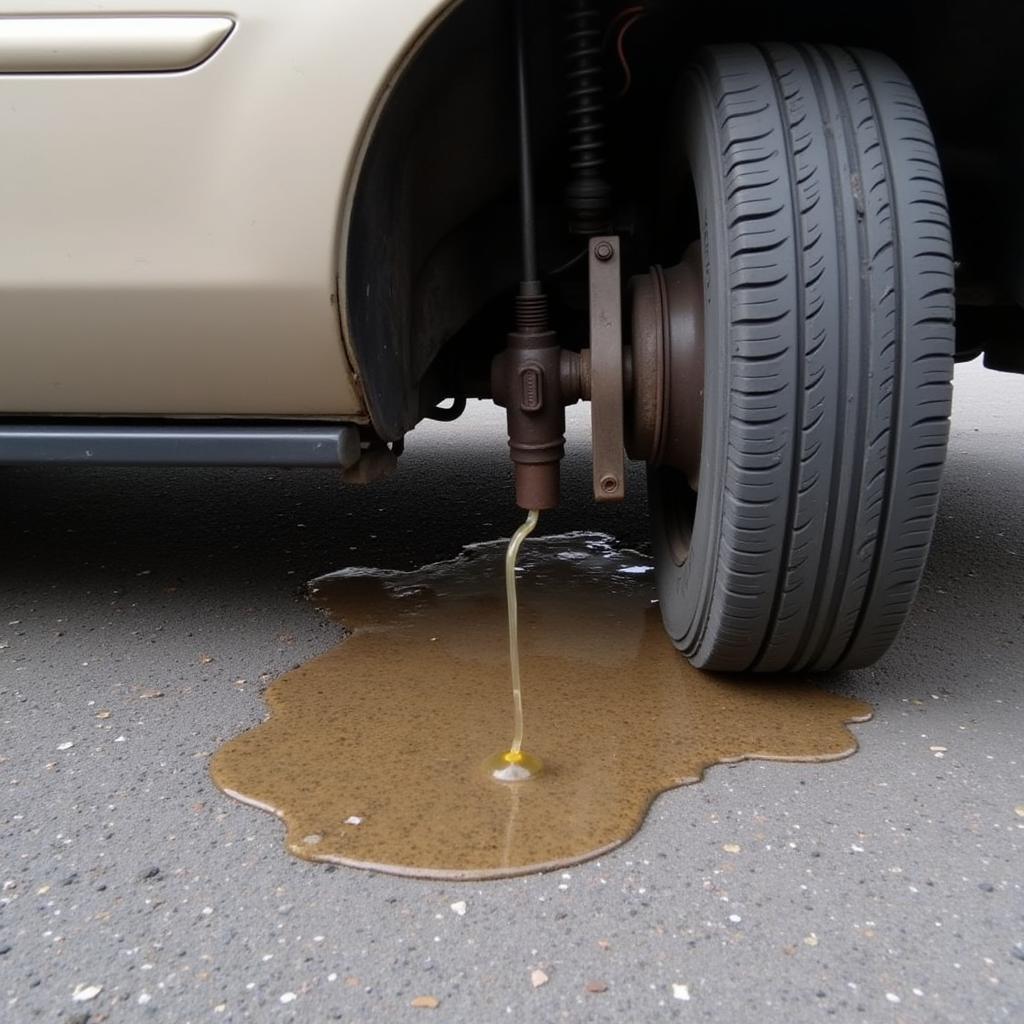 Brake Fluid Leak Under a 2004 Ford Taurus