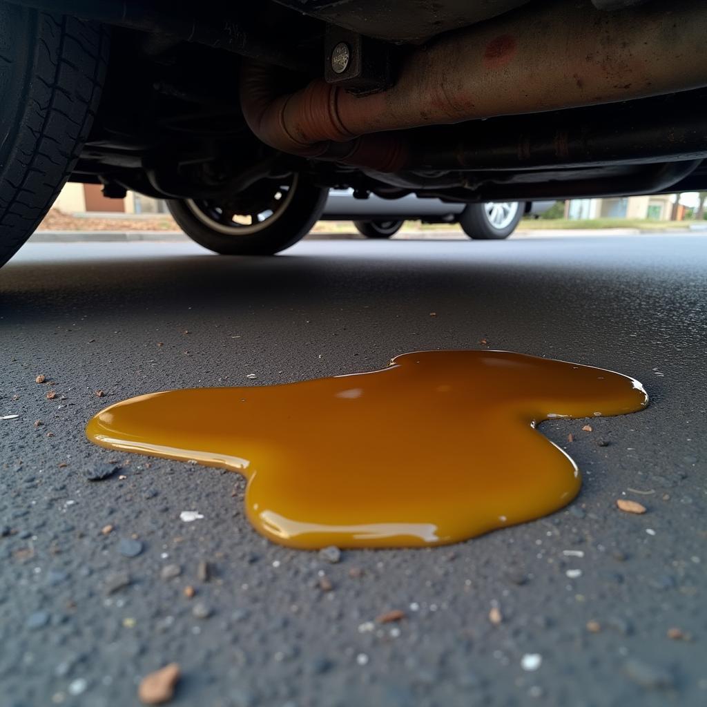 Leaking Brake Fluid Under Car