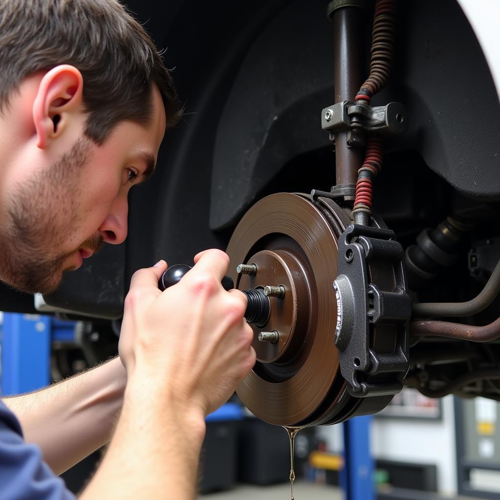 Brake Fluid Leak Detection