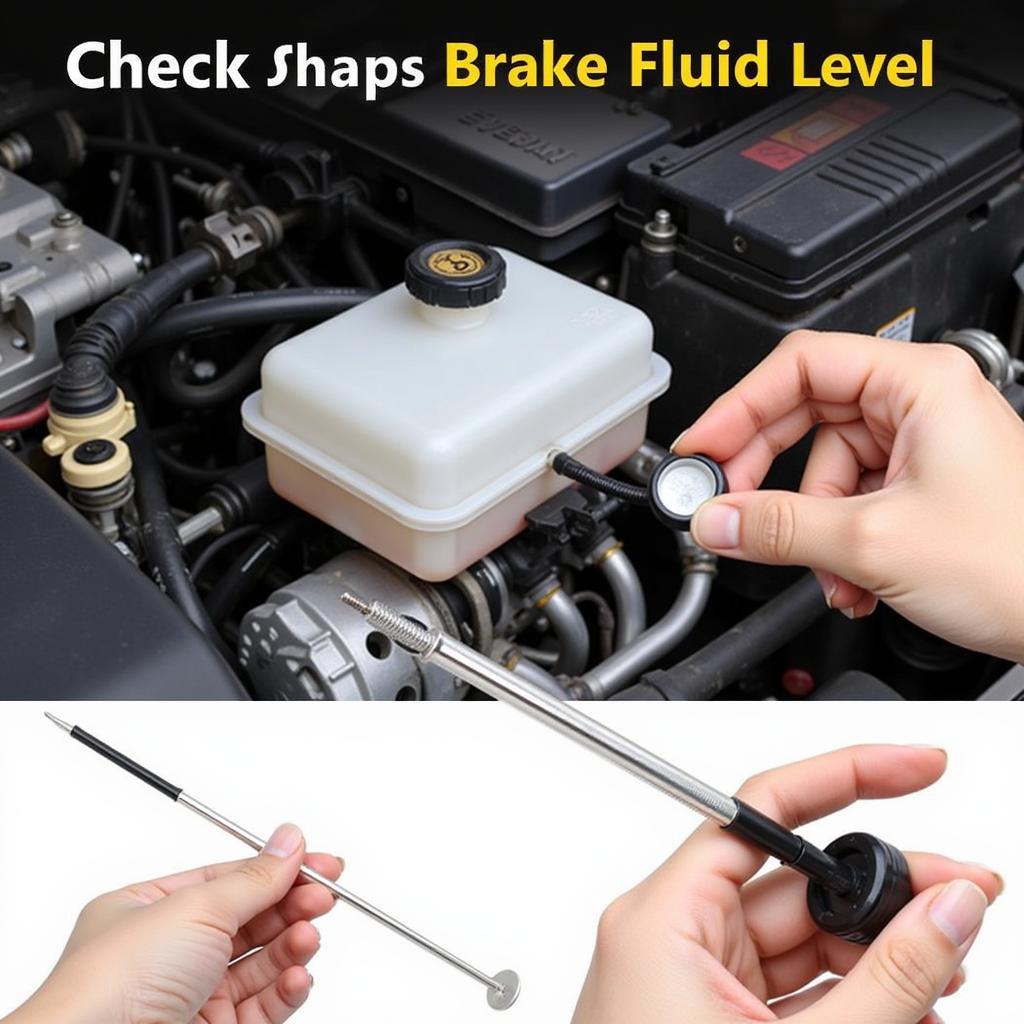 Checking brake fluid level