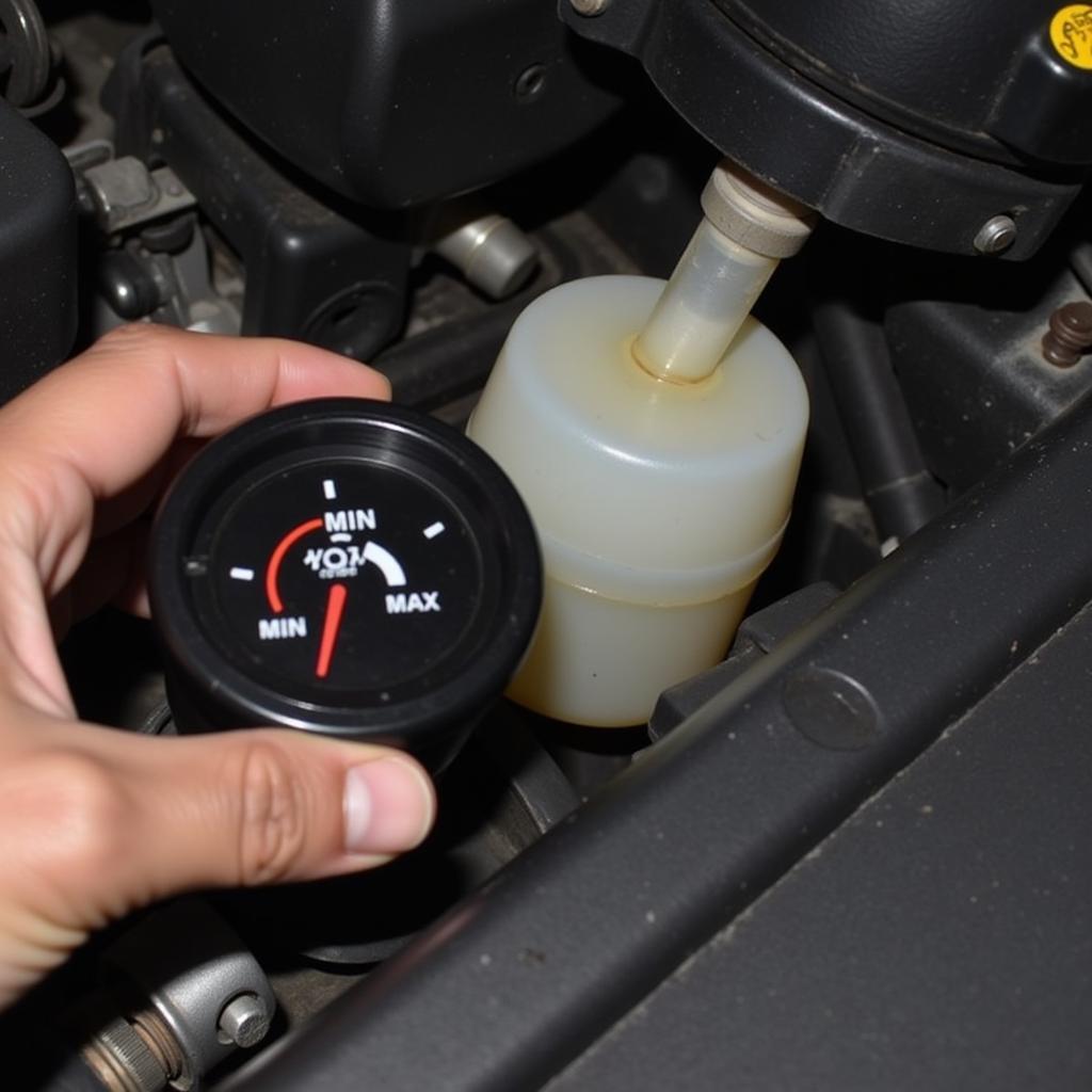 Checking Brake Fluid Level in a 2009 Jeep Wrangler