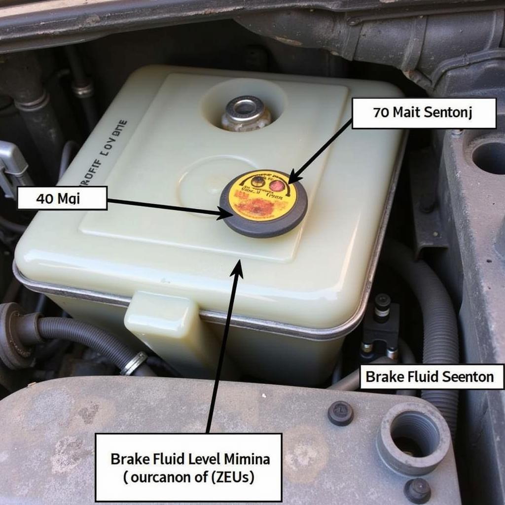 Mercedes 300D Brake Fluid Reservoir