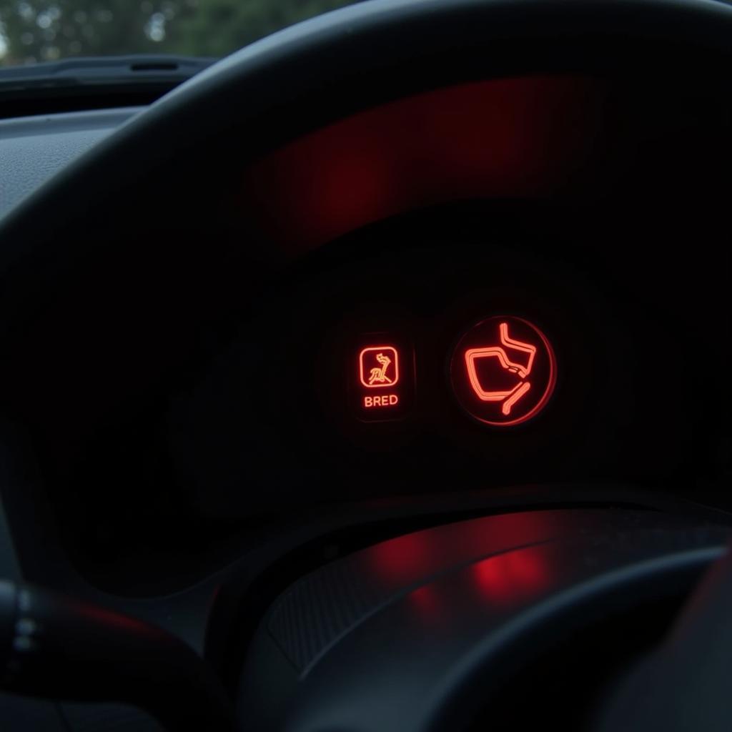 Brake Fluid Warning Light Illuminated on Dashboard