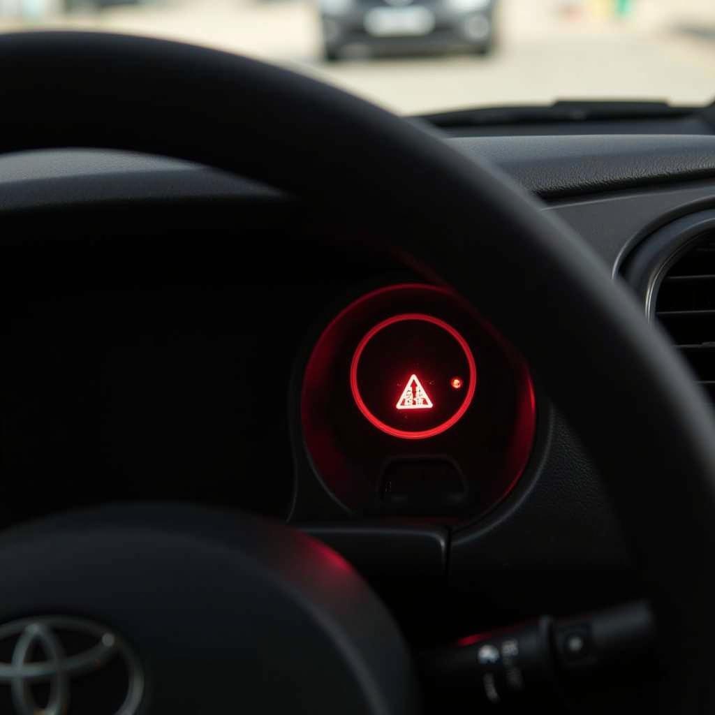 Brake Override System Warning Light