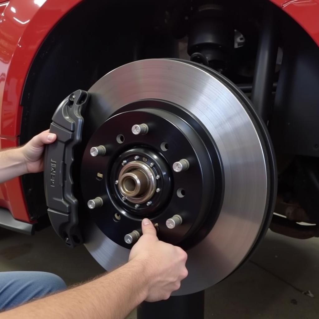 Replacing Brake Pads on a 2016 Mustang GT