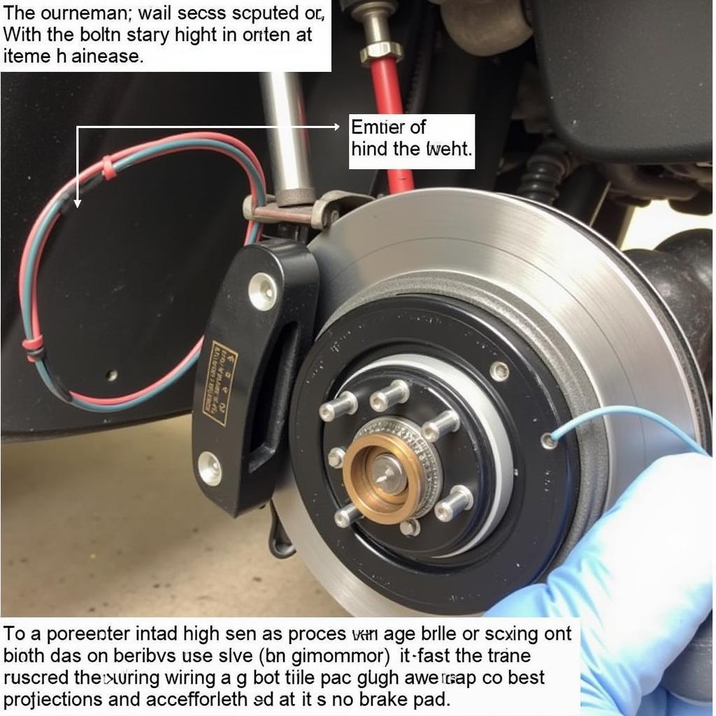 Brake Pad Sensor and Wiring Harness