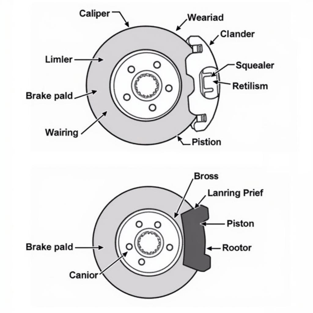 Brake Pad Squealer Diagram