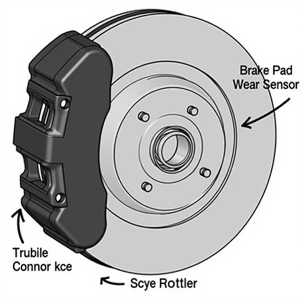 Peugeot 407 Brake Pad Wear Sensor