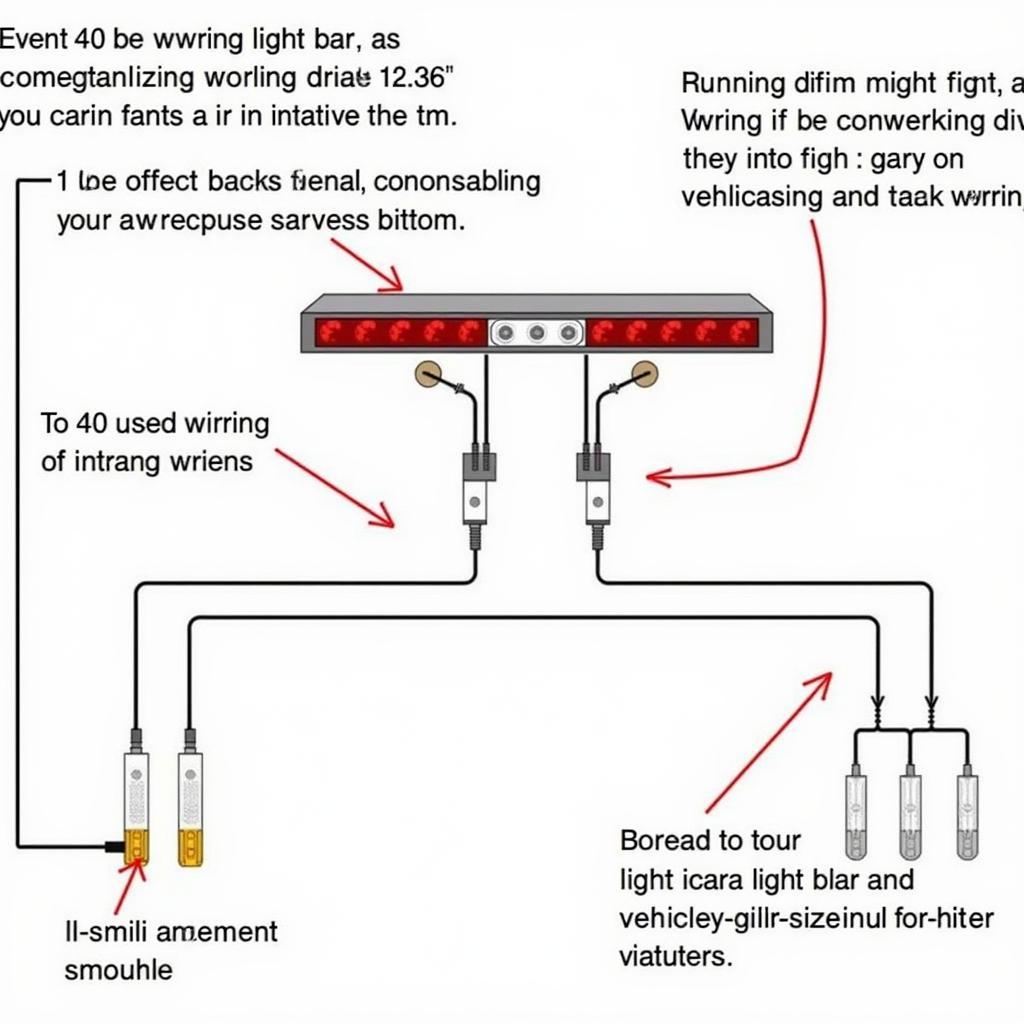 Diagram of Brake Signal and Running Light Integration in a Light Bar