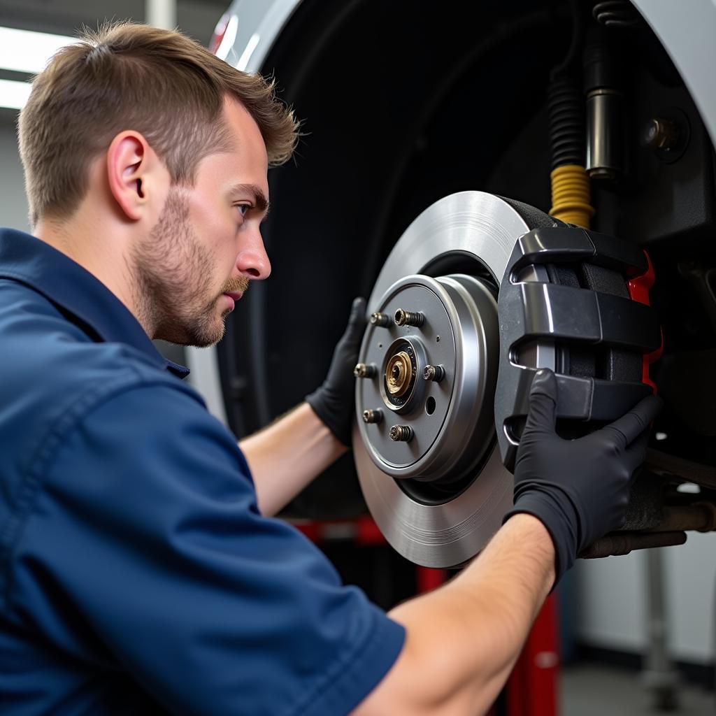 Brake System Inspection during Routine Maintenance