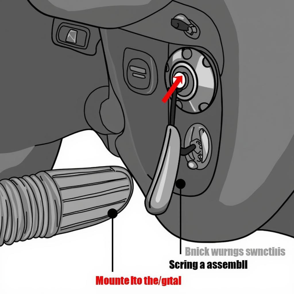 Brake Warning Light Switch Location on a Car