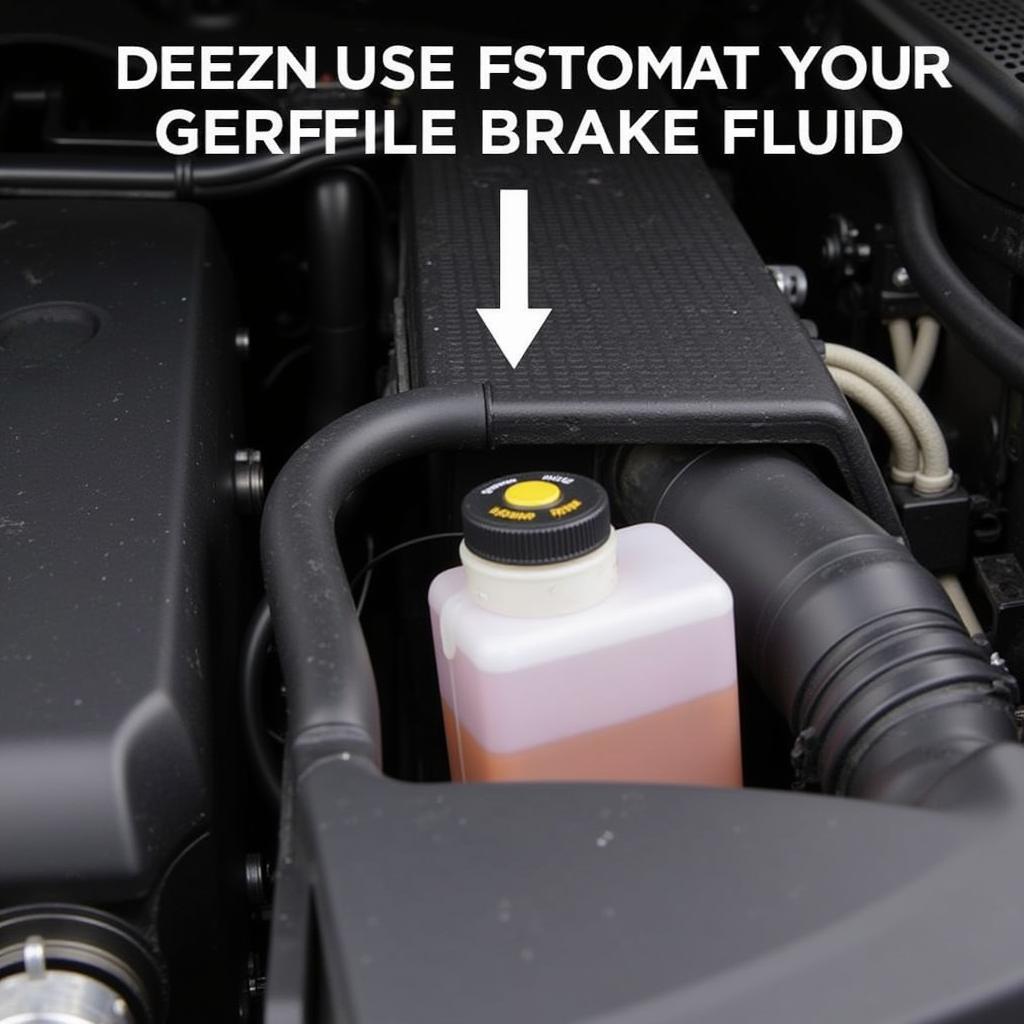 Mercedes C43 AMG brake fluid reservoir