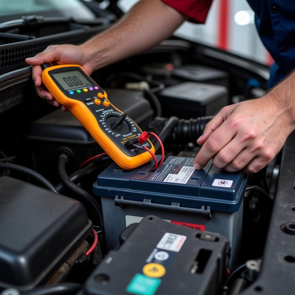 Car Battery Voltage Test