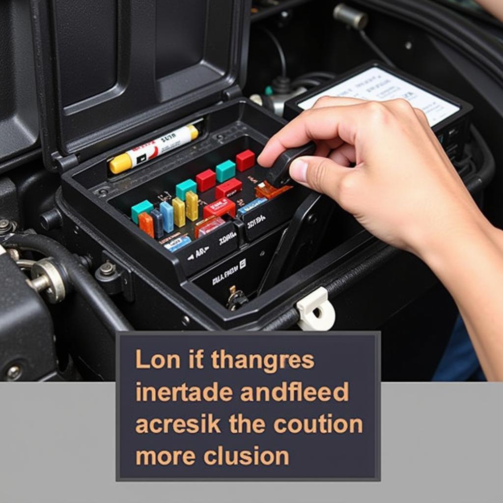 Inspecting a Car Fuse Box