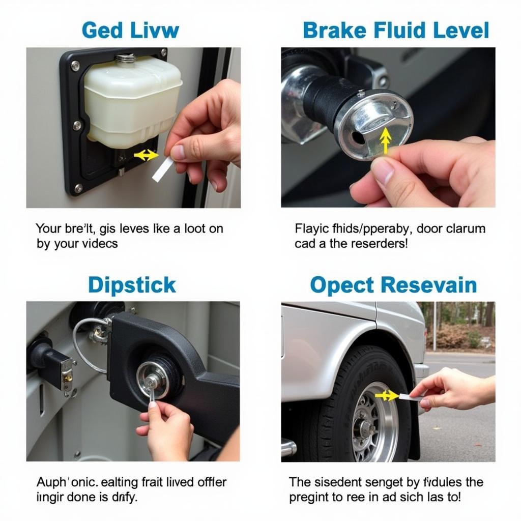 Checking the Brake Fluid Reservoir in an Alpine Coach