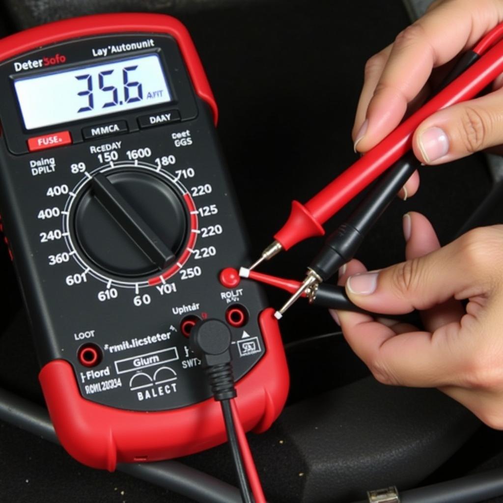 Checking Automotive Fuse with Multimeter