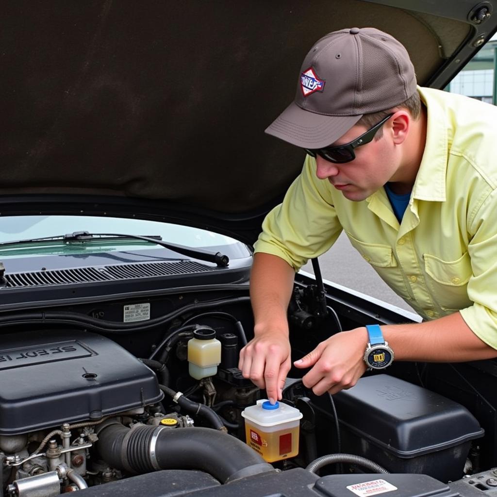 Checking Brake Fluid Level