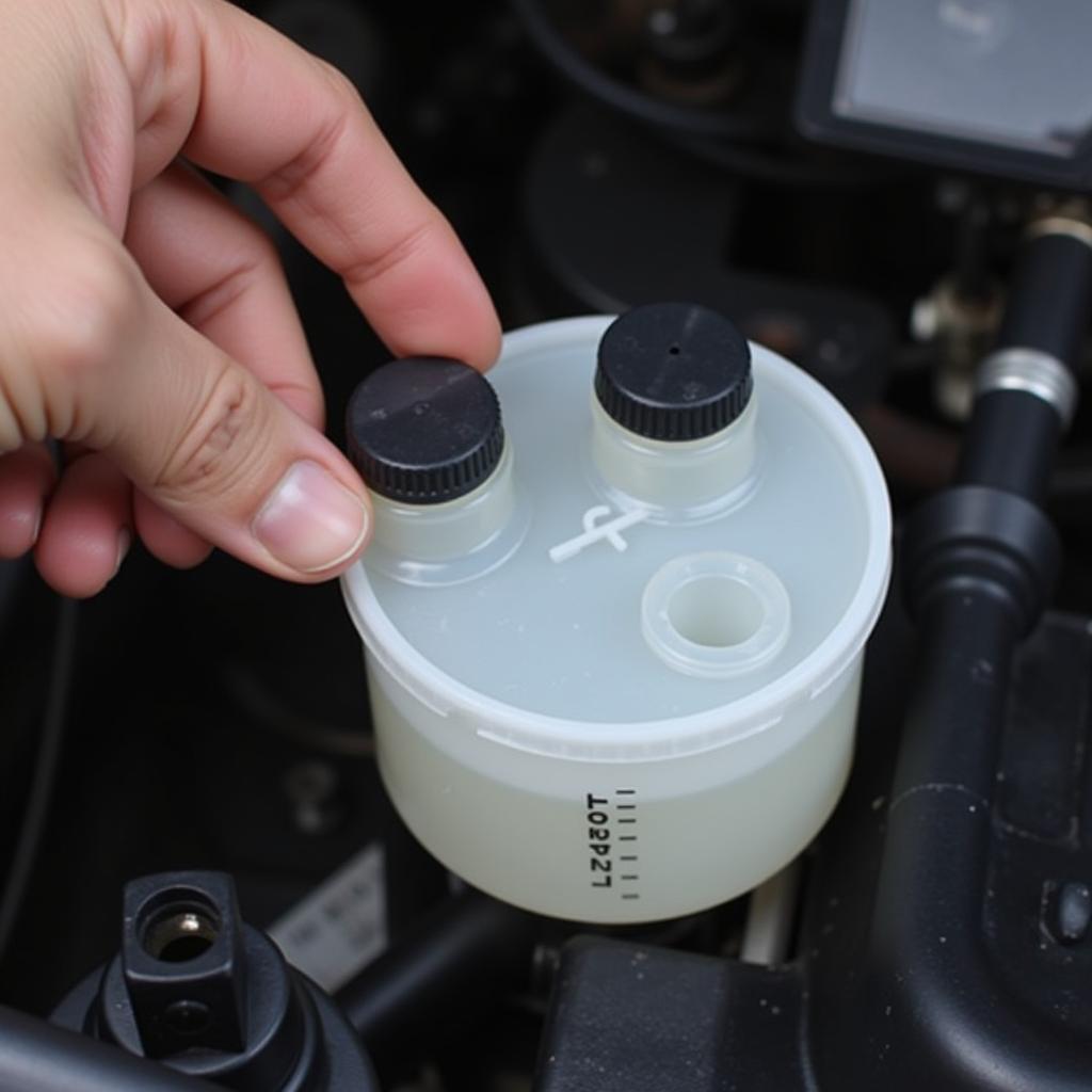 Checking Brake Fluid Level in a Chevy Traverse