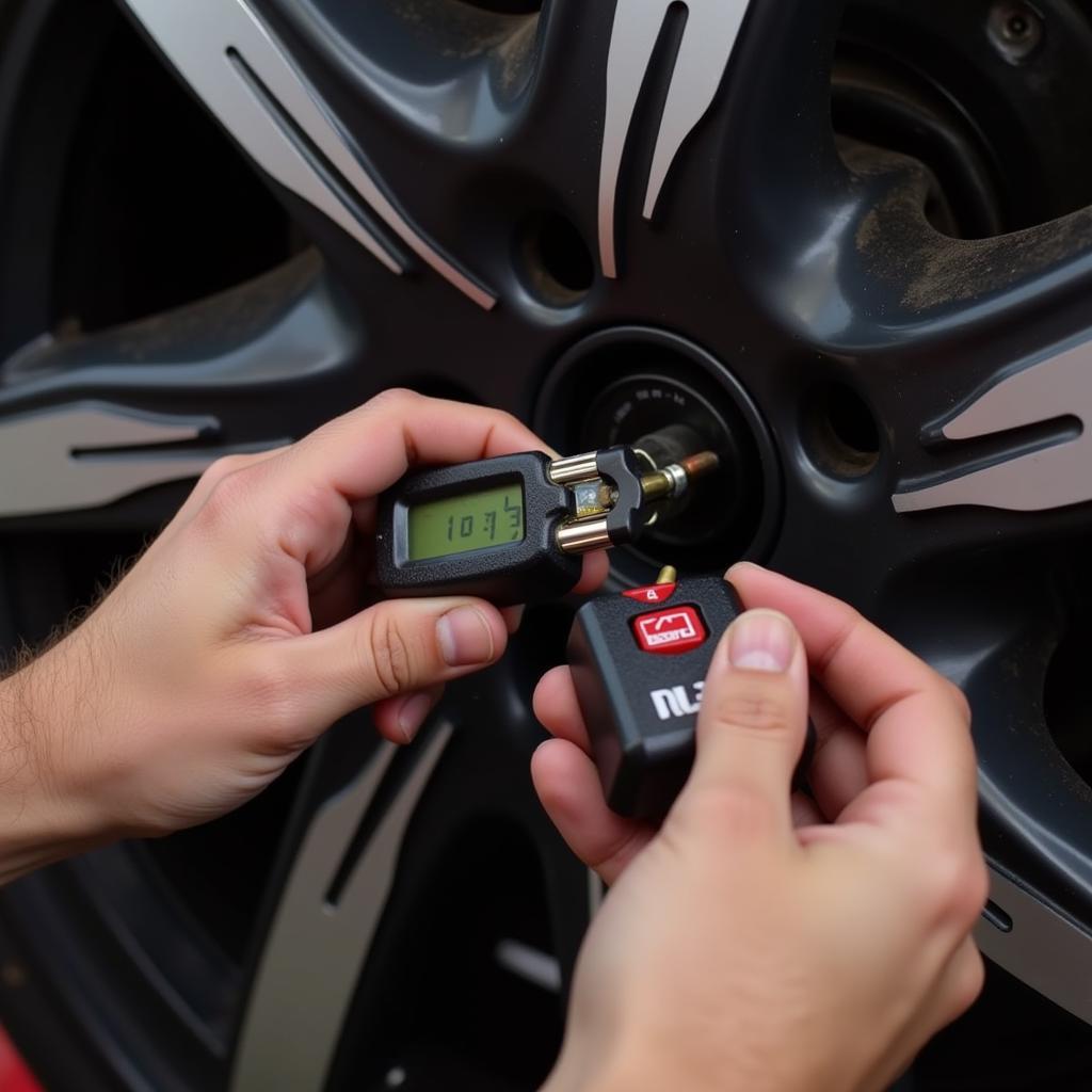 Mechanic Checking Exhaust Brake Fuse