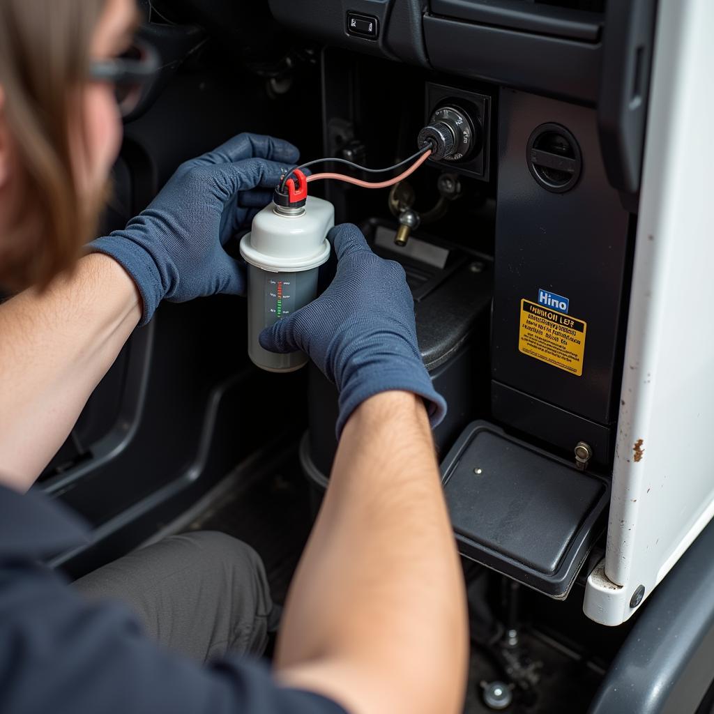 Checking the Brake Fluid Level in a Hino Truck