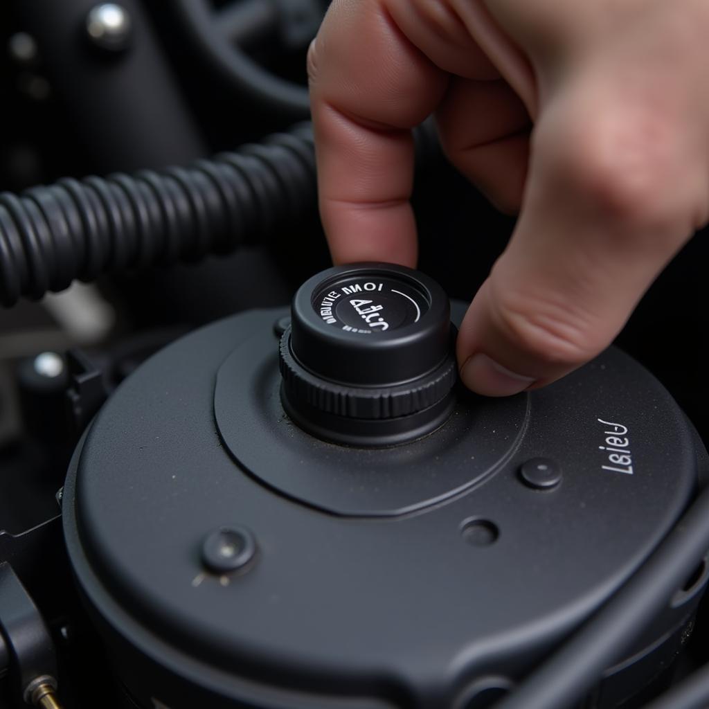 Checking the Brake Fluid Reservoir in a Skoda Octavia