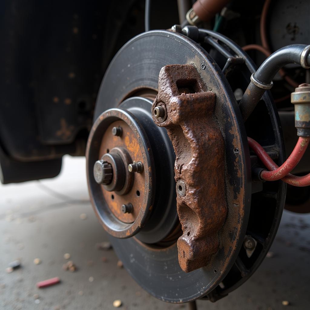 Corroded Brake System Wiring