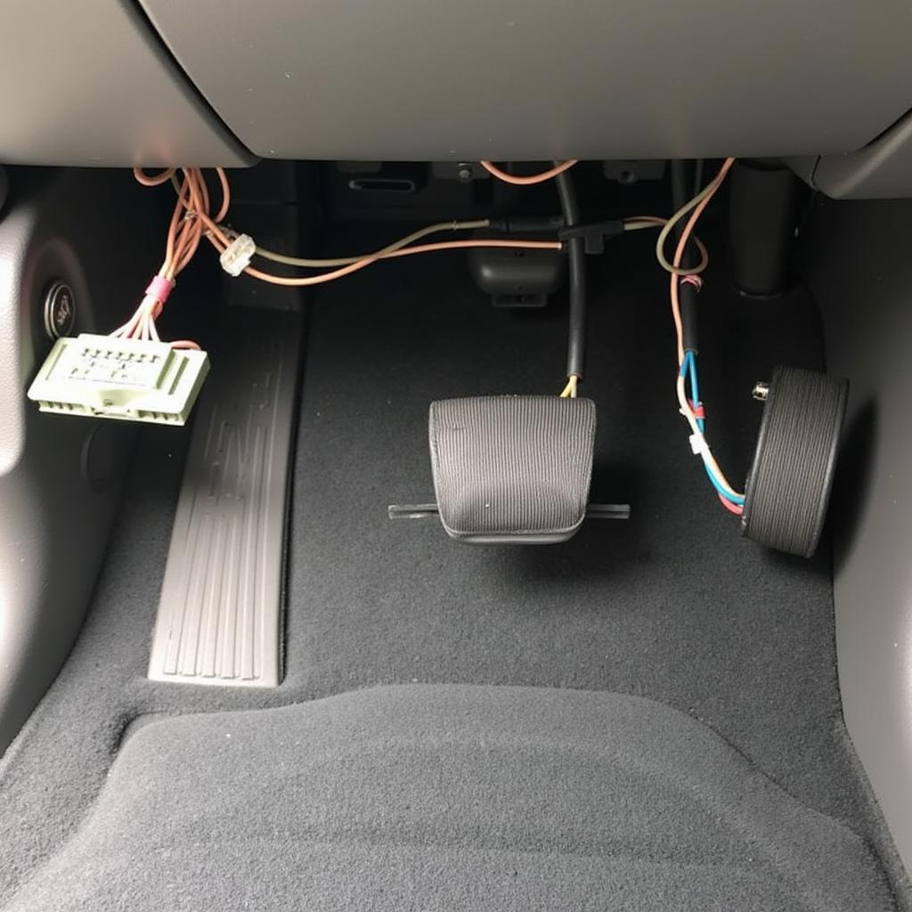 Damaged Wiring Harness Under Seat