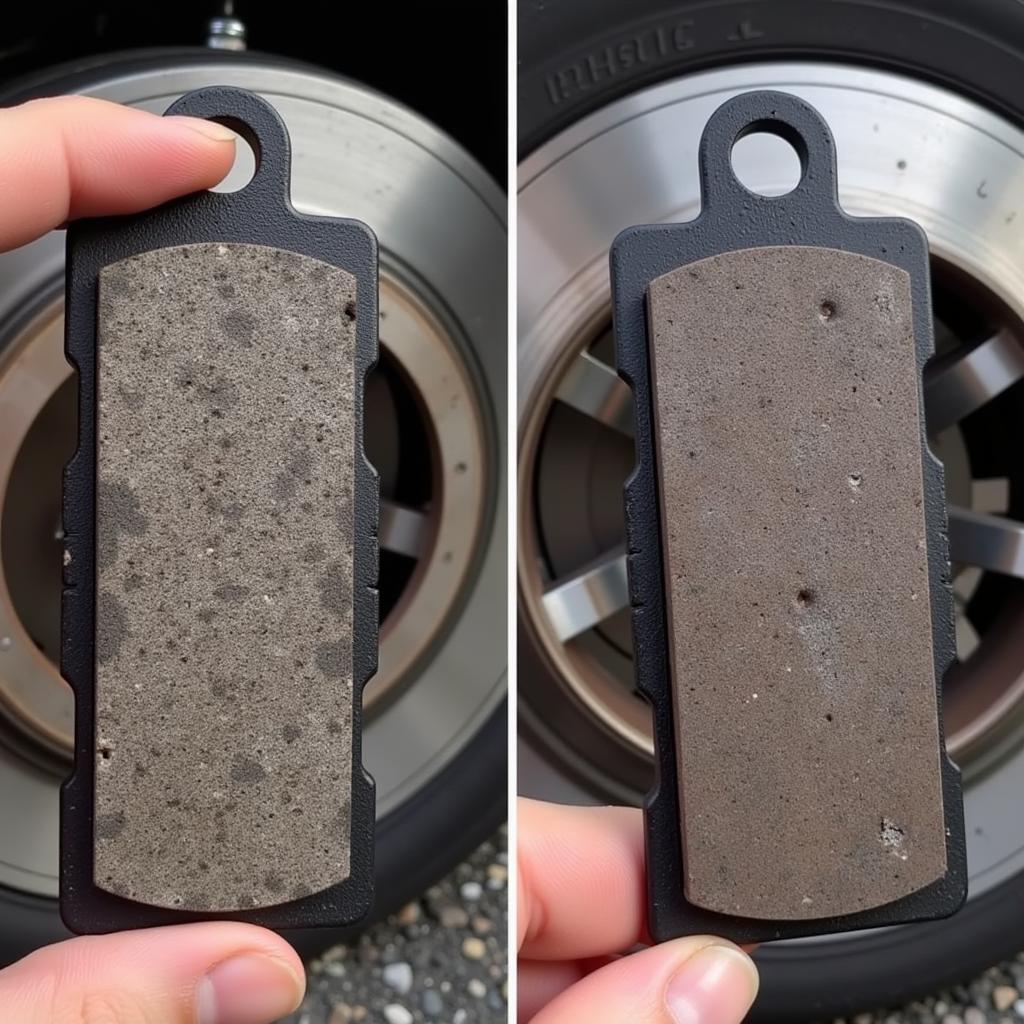 Worn Brake Pads on Dodge Avenger