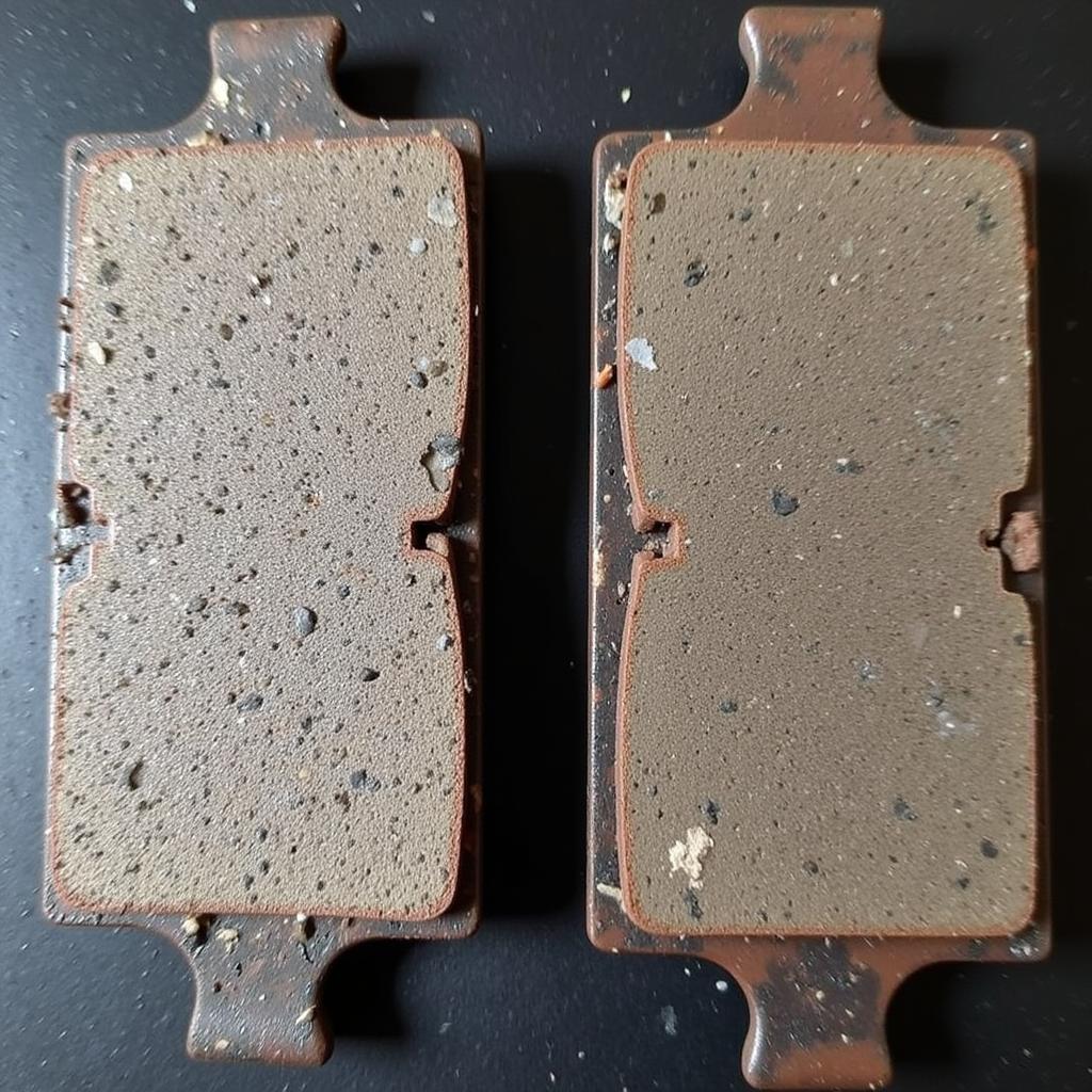 Worn vs. New Brake Pads