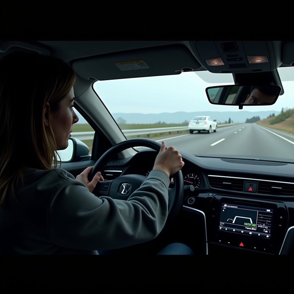 Driver Utilizing Active Driving Display with Traffic Sign Recognition