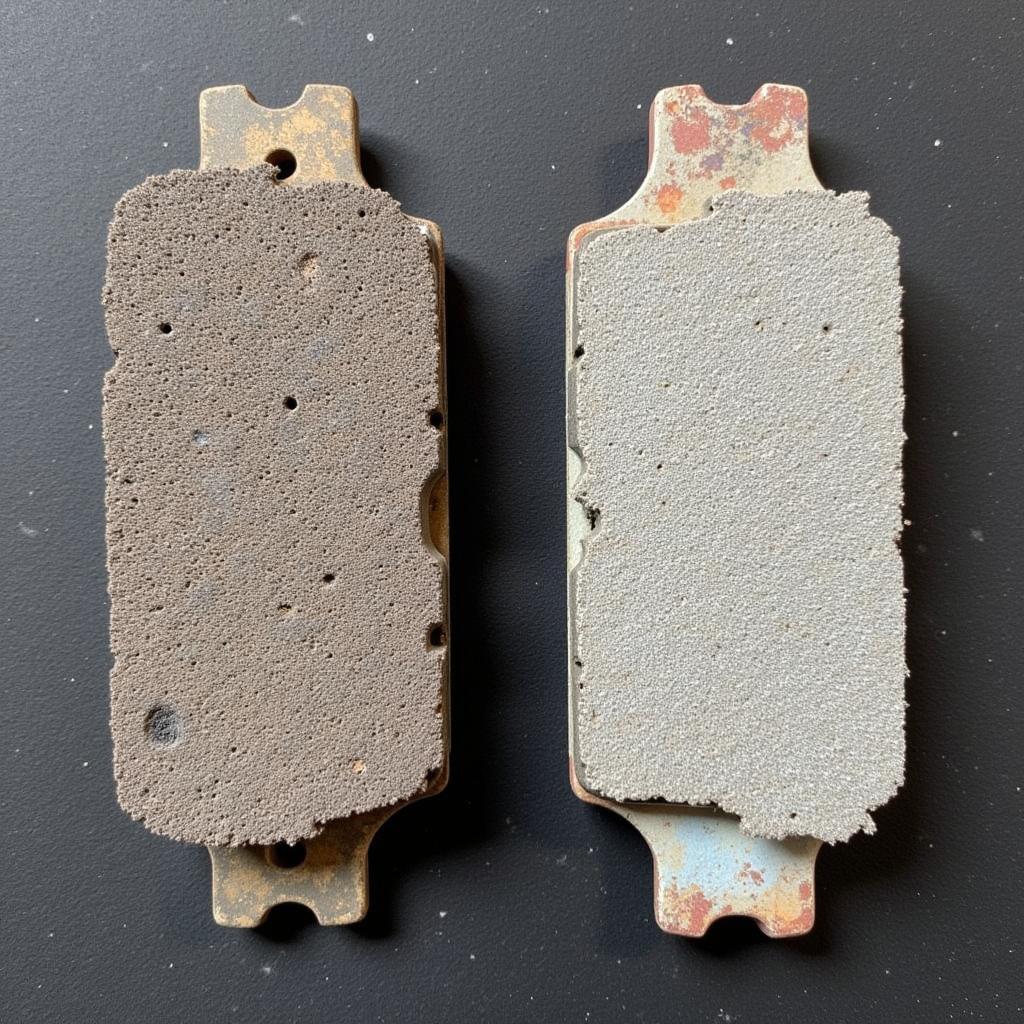 Worn E30 Brake Pads