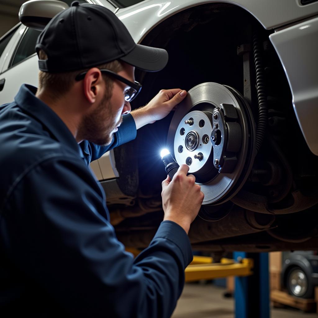 Ford Crown Victoria Brake Pad Inspection