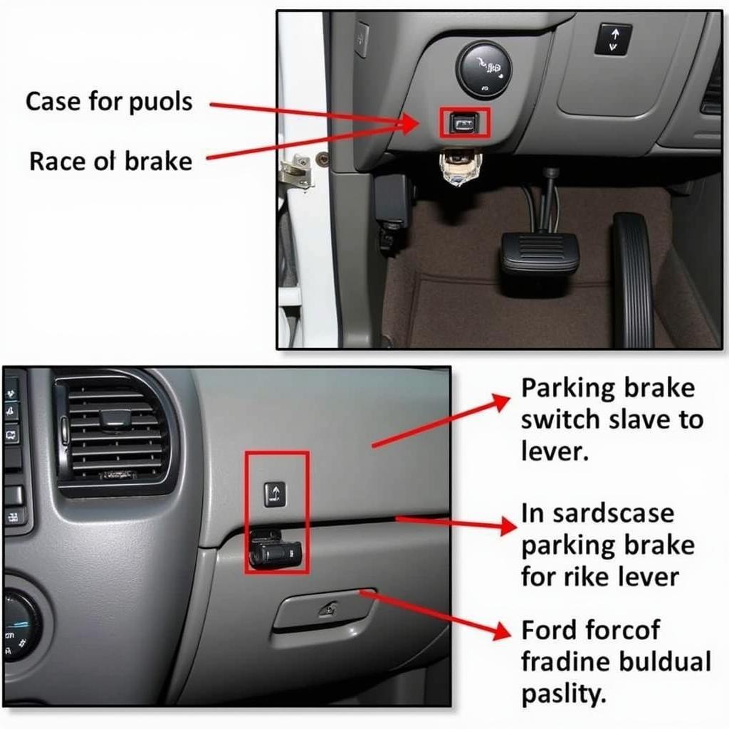 Locating the Parking Brake Switch in a 2000 Ford F53