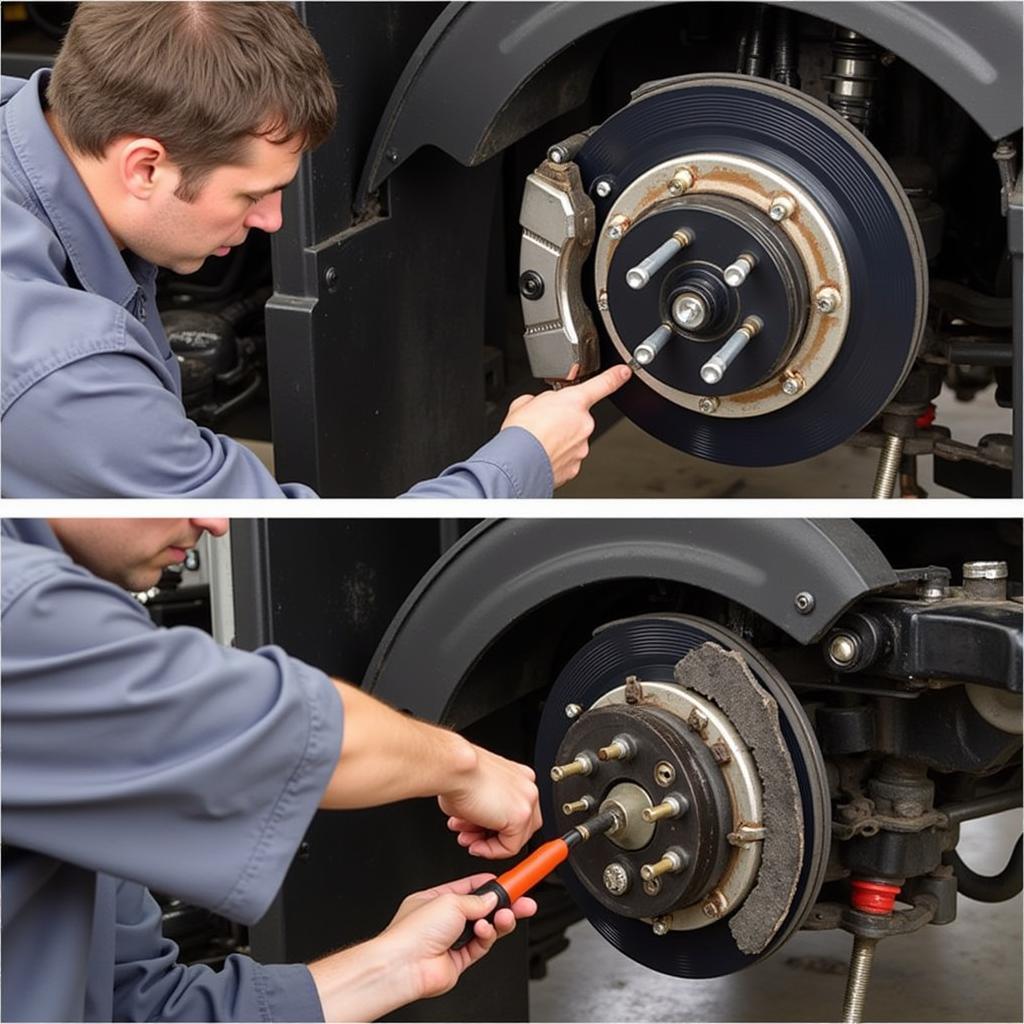 Freightliner M2 Brake Chamber Inspection