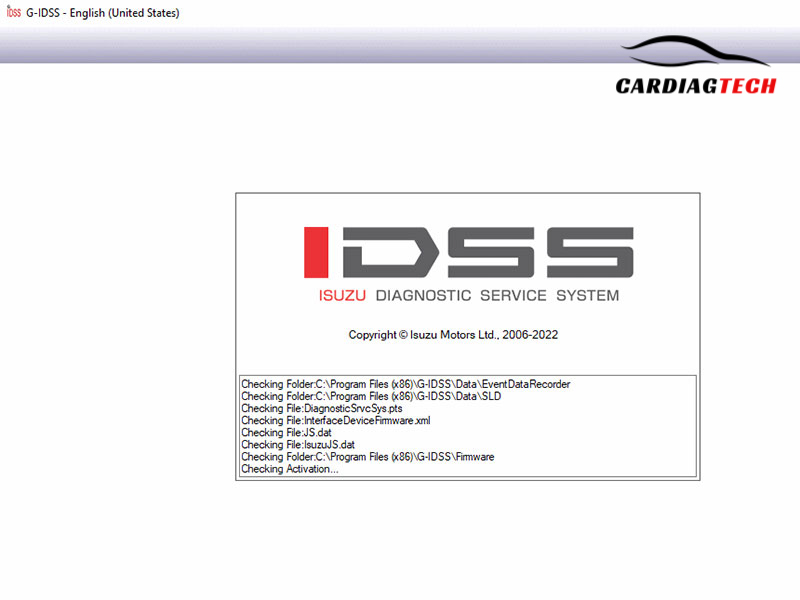 G-IDSS Isuzu Diagnostic Software