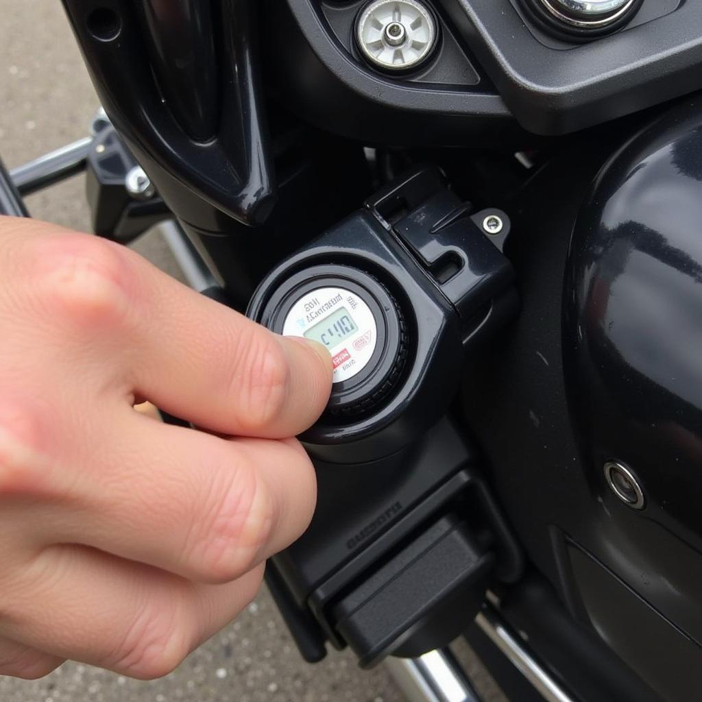 Checking Brake Fluid Level on a GL1800