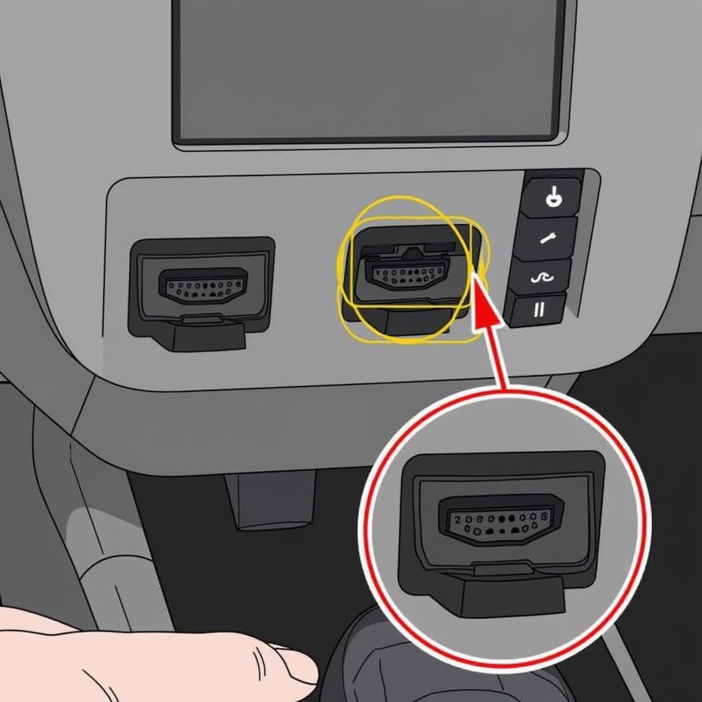 GLK 350 OBD-II Port Location