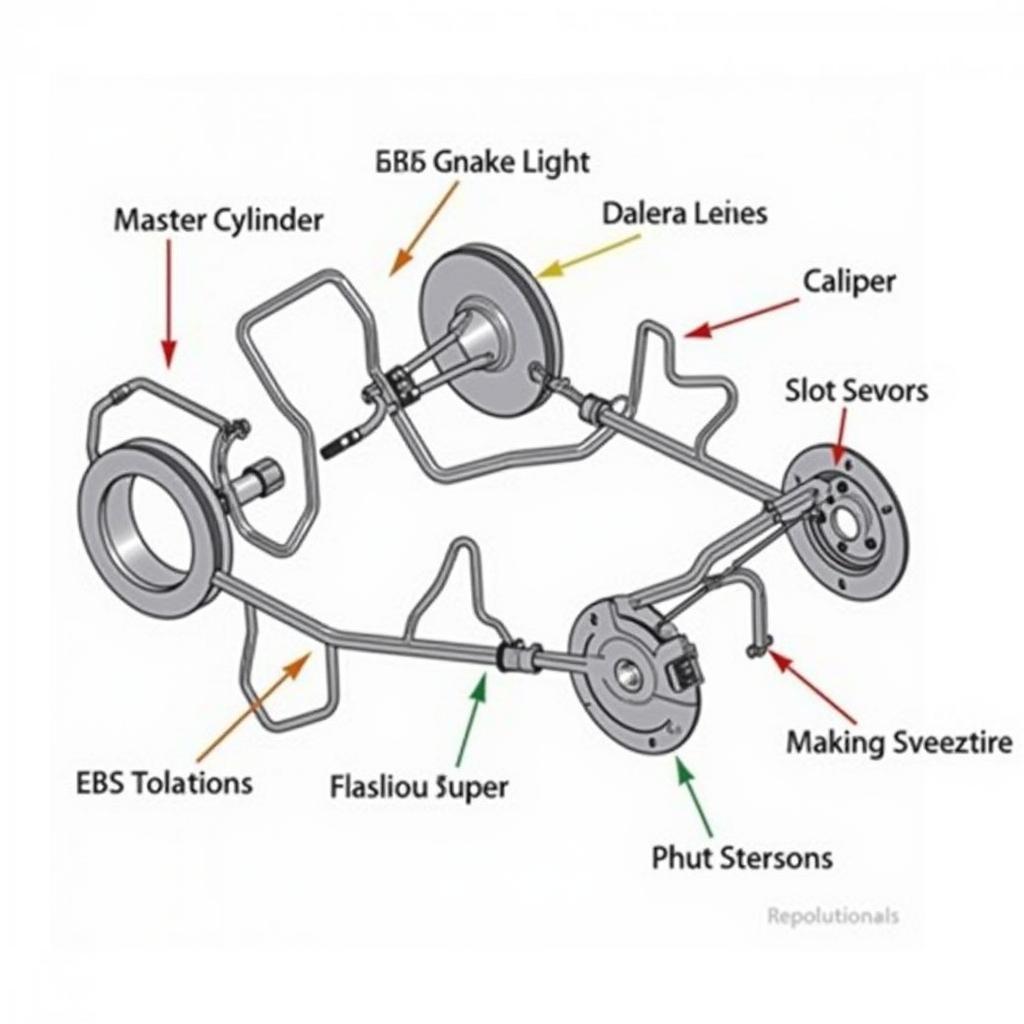 GMC Brake System Components Diagram