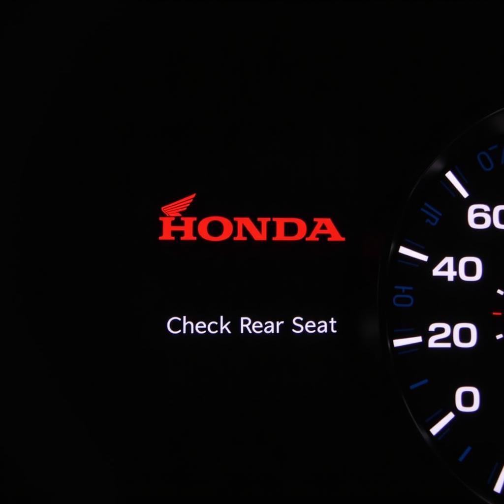 Honda Back Seat Warning Light