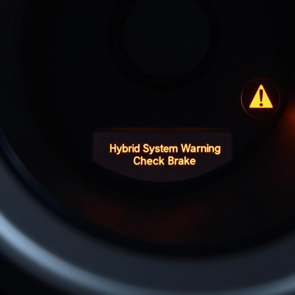 Hyundai Sonata Hybrid Dashboard Warning Light