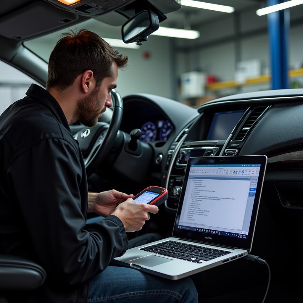 Performing Diagnostic Scan on Infiniti Q70