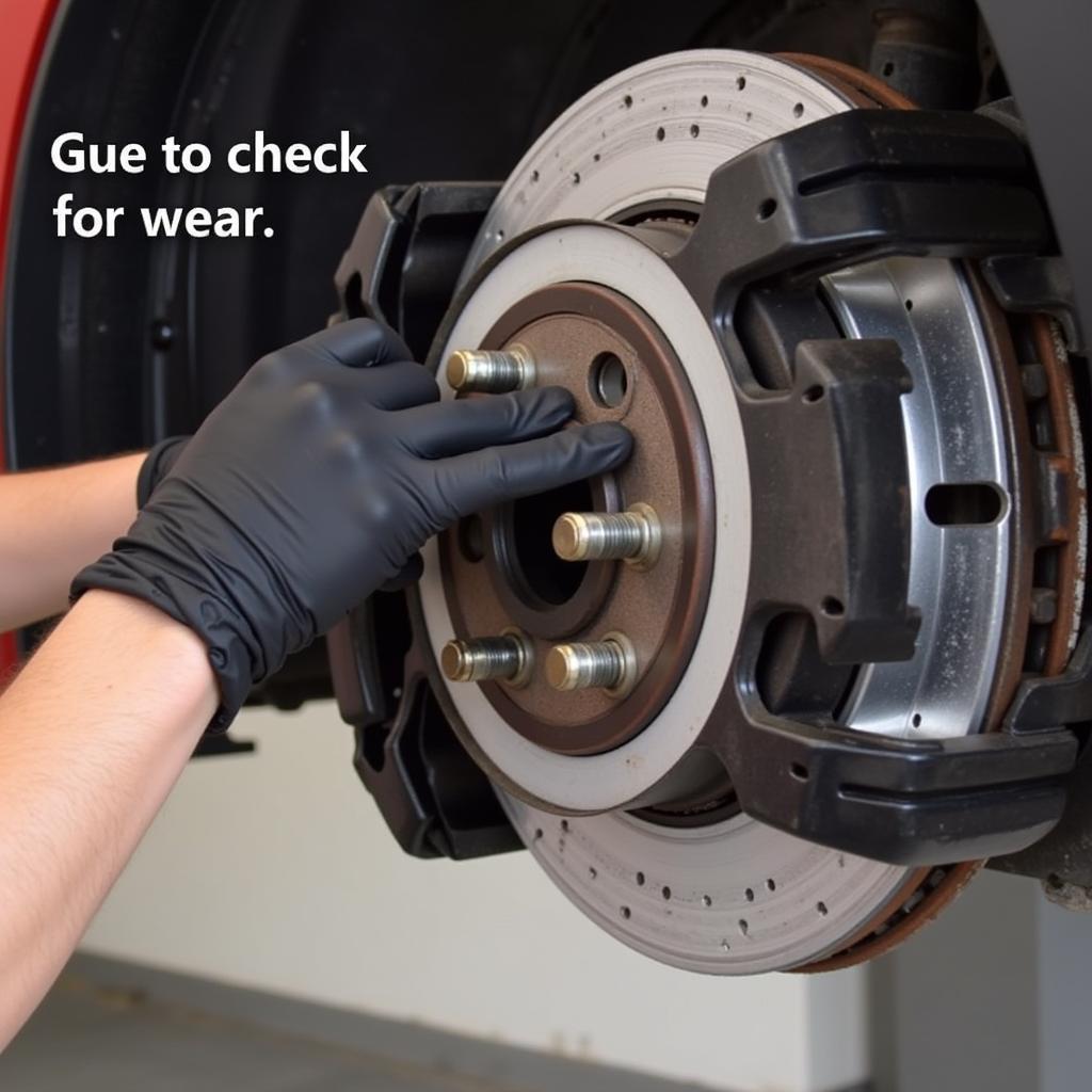 Inspecting Brake Pads for Wear