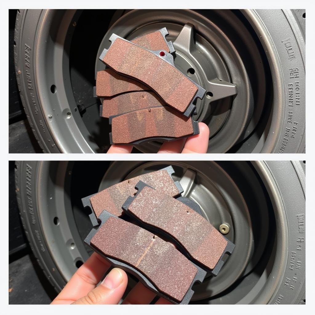 Brand new brake pads for a Jaguar XF