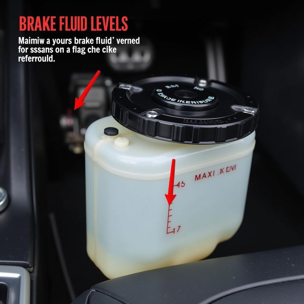 Jeep Grand Cherokee brake fluid reservoir