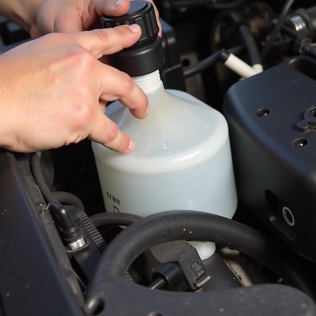 Checking the Brake Fluid Level in a Kia Rondo