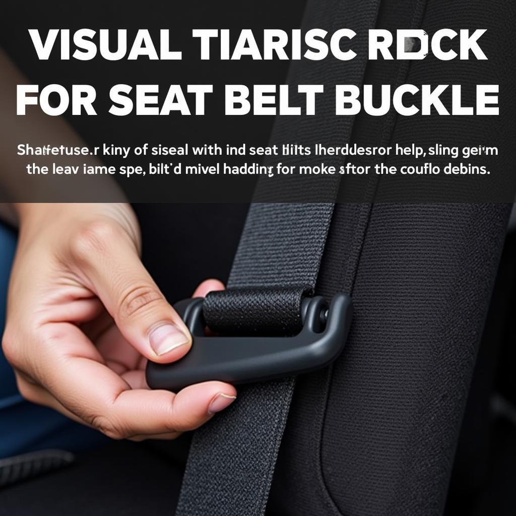 Inspecting a Kia Seat Belt Buckle