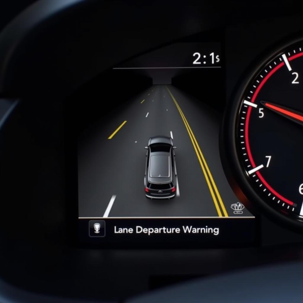 GMC Lane Departure Warning System Active